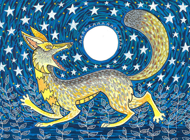 coyote screaming @ moon (2024)